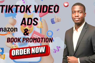 create tik tok video ads social media promotion for books and tik tok shop