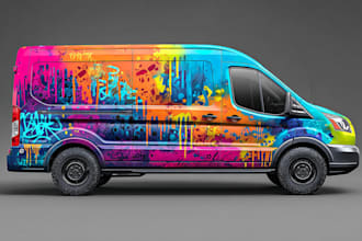 design a custom vehicle wrap, cars, pickups