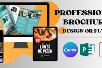 design professional brochures, flyers, and triptychs in canva