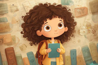 illustrate children story book illustration and book cover
