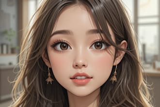 draw anime like portraits and caricatures
