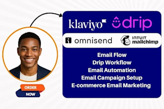 setup klaviyo flow mailchimp omnisend email marketing campaign drip workflow