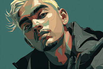 draw portrait vector illustration