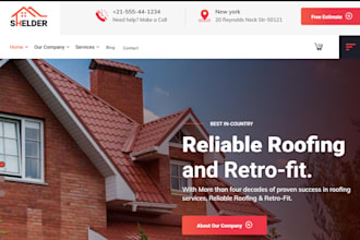 build roofing website roofers website roofing contractor, roofing landing page