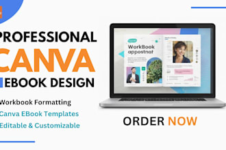 format edit redesign canva ebook,canva ebook design,canva workbook,canva journal