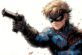 create your fantasy science fiction superhero character