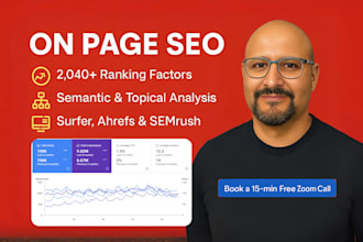 apply onpage SEO with 2040 ranking factors, semantics, topical authority