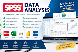 do spss data analysis, statistical analysis and regression