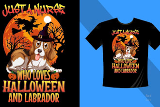 design custom t shirt halloween werewolf logo