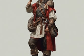 illustrate  high quality dnd character illustration