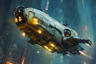 draw a sci fi spaceship art