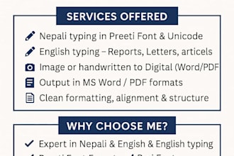 provied accurate typing in nepali and english