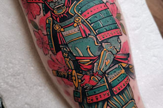 high end linework tattoo design for you