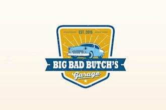 design surprising unique automotive garage logo