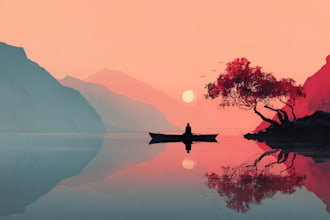 paint custom digital art and illustrations for any purpose