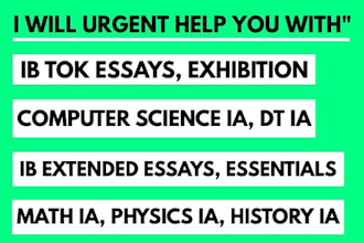 perfectly do ib toks, ib ias, ee, io, and exhibition