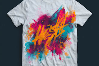 do trendy typography and graphic t shirt design