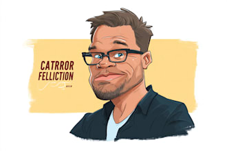 draw cartoon caricature from photo