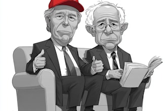 draw political caricature and cartoon