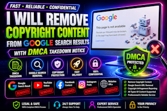 remove copyright content from google search with dmca