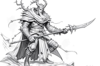 sketch fantasy character concept art