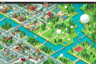 make vector maps design, site plan, city maps