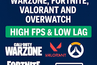 optimize warzone, fortnite, valorant and overwatch