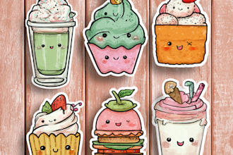 create exclusive doodle art sticker and character