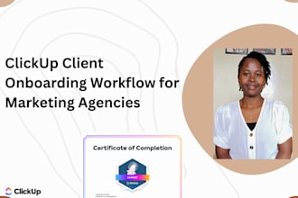 set up your agency clickup client onboarding workflow