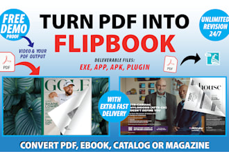 turn PDF, ebook, catalog, magazine into a responsive flipbook