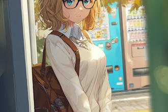 draw character in anime or semi realistic