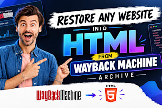 restore any website into wordpress from the wayback machine