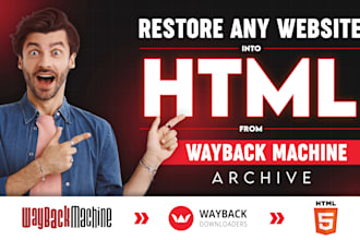 restore any website into wordpress from the wayback machine