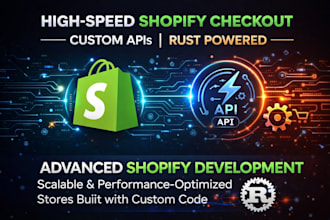 build shopify custom apis and high speed checkout extensibility