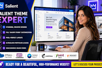 design a fast, responsive website using salient theme