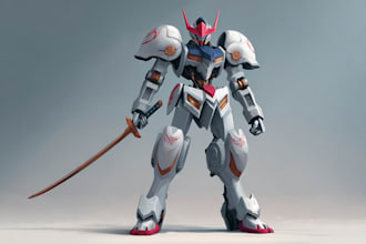do mecha robot gundam illustrations