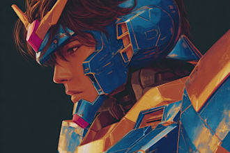draw any gundam or mecha for you