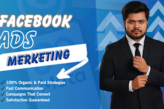 be your facebook ads expert to increase sales and leads