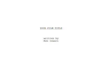 write you a film script