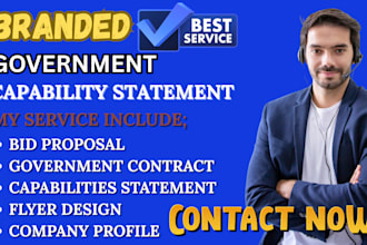 write a branded government capability statement for sam naics and bids