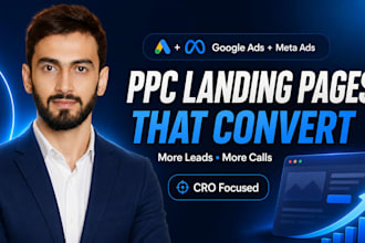 create cro focused high converting PPC landing page for google ads and meta ads