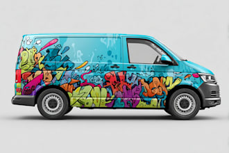 design custom commercial truck, van, car wraps for branding