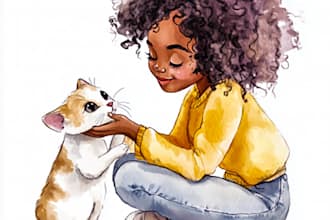 children story book illustration kids illustration watercolor illustration book