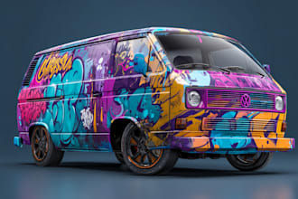 professional van wrap, vehicle wrap, car wrap design