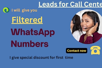 filter whatsapp number to generate leads for call center