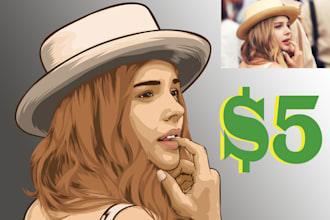 do a realistic headshot cartoons