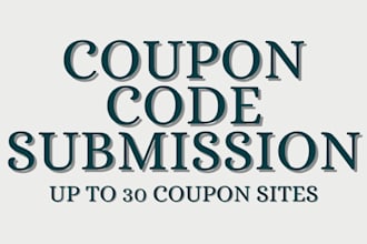 submit up to 5 coupon codes to 30 deal sites