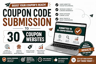 submit up to 5 coupon codes to 30 deal sites