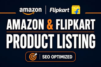 do amazon and flipkart product listing with SEO optimization