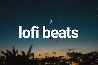 write and produce lofi beats for you